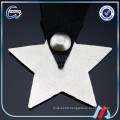 cheap red star shaped medal silver